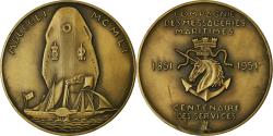 World Coins - France, Medal, Compagnie des Messageries Maritimes, Shipping, 1951, Lavrillier