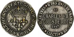 World Coins - France, Token, Collection BP, Gros Charles VII, Copper,