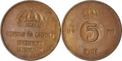 World Coins - Coin, Sweden, 5 Öre, 1957