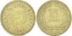 World Coins - Coin, Turkey, 25 Kurush, 1949