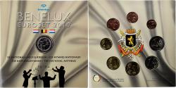 World Coins - Benelux, Coffret 1c. à 2€ (x3) + CD, Les Hymnes Nationaux, 2010, BU