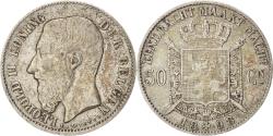 World Coins - Coin, Belgium, Leopold II, 50 Centimes, 1898, , Silver, KM:27