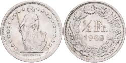 World Coins - Switzerland, 1/2 Franc, 1969, Bern, Copper-nickel, , KM:23a.1