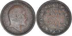World Coins - Coin, India, 1/4 Anna, 1903
