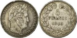 World Coins - Coin, France, Louis-Philippe, 5 Francs, 1840, Rouen, , Silver