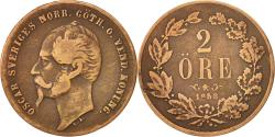 World Coins - Coin, Sweden, Oscar I, 2 Öre, 1858, , Bronze, KM:688
