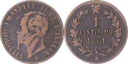 World Coins - Coin, Italy, Centesimo, 1861, Milan, , Cuivre, KM:1.1