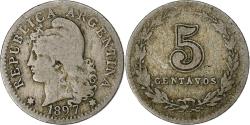 World Coins - Argentina, 5 Centavos, 1897, Copper-nickel, , KM:34