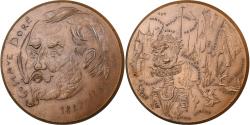 World Coins - France, Medal, Gustave Doré, Bronze, Joly,
