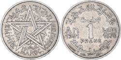 World Coins - Coin, Morocco, Mohammed V, Franc, AH 1370/1951, Paris, , Aluminum