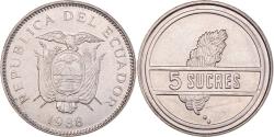 World Coins - Coin, Ecuador, 5 Sucres, Cinco, 1988
