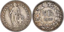World Coins - Coin, Switzerland, 1/2 Franc, 1956