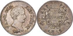 World Coins - France, Napoleon I, Quart, AN 13, Paris, Silver, , Gadoury:346