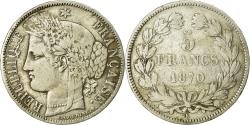 World Coins - Coin, France, Cérès, 5 Francs, 1870, Bordeaux, , Silver, KM:818.2