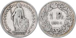 World Coins - Coin, Switzerland, Franc, 1914, Bern, , Silver, KM:24