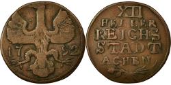 World Coins - Coin, German States, AACHEN, 12 Heller, 1792, , Copper, KM:51