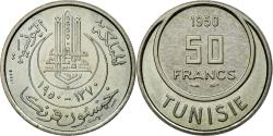 World Coins - Coin, Tunisia, Muhammad al-Amin Bey, 50 Francs, 1950, Paris,