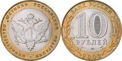 World Coins - Russia, 10 Roubles, 2002, St. Petersburg, Bi-Metallic, , KM:753