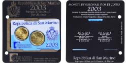 World Coins - San Marino, Set, SET Euro cent, 2003, Coin Card .BU,