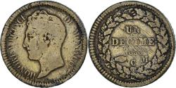 World Coins - Coin, Monaco, Honore V, 1 Décime, 1838, Monaco, , Copper Gilt