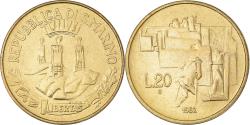 World Coins - Coin, San Marino, 20 Lire, 1982, Rome, , Aluminum-Bronze, KM:135