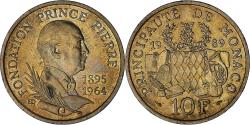 World Coins - Monaco, Rainier III, 10 Francs, 1989, , Nickel-Aluminum-Bronze, KM:162