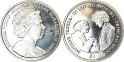 World Coins - Coin, BRITISH VIRGIN ISLANDS, Dollar, 2007, Franklin Mint, Mère Teresa et Lady