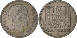 World Coins - France, 10 Francs, Turin, 1947, Beaumont - Le Roger, Copper-nickel,