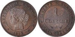World Coins - Coin, France, Cérès, Centime, 1892, Paris, , Bronze, KM:826.1