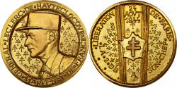 World Coins - France, Medal, Libération de Paris, Général Leclerc de Hauteclocque, Gilt