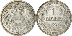 World Coins - Coin, GERMANY - EMPIRE, Wilhelm II, Mark, 1914, Karlsruhe, , Silver