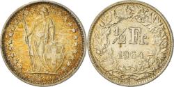 World Coins - Coin, Switzerland, 1/2 Franc, 1964, Bern, , Silver, KM:23