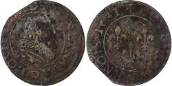 World Coins - France, Louis XIII, Double Tournois, 1631, Lyon, Copper, , Gadoury:9a