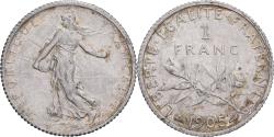 World Coins - France, Franc, Semeuse, 1905, Paris, Silver, , Gadoury:467, KM:844.1