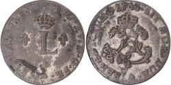 World Coins - Coin, France, Louis XV, 2 Sols, 1764/3, Paris, , Billon, KM:500.1