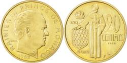 World Coins - Coin, Monaco, 20 Centimes, 1962, , Cupro-Aluminium, KM:E46, Gadoury:147