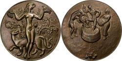 World Coins - France, Medal, Les Vendanges, Bronze, Georges Guiraud.,