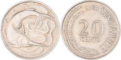 World Coins - Coin, Singapore, 20 Cents, 1973