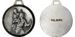 World Coins - France, Medal, Religion, Saint Christophe, Silvered Metal, Augis,