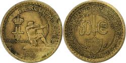 World Coins - Monaco, Louis II, 50 Centimes, 1924, Poissy, Cupro-Aluminium,