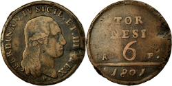 World Coins - Coin, ITALIAN STATES, NAPLES, Ferdinando IV, 6 Tornesi, 1801, , Copper