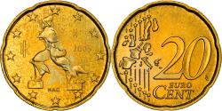 World Coins - Italy, 20 Euro Cent, Boccioni's sculpture, 2006, , Nordic gold
