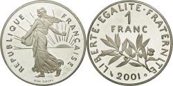 World Coins - Coin, France, Semeuse, Franc, 2001, , Nickel, KM:925.2, Gadoury:474b