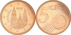 World Coins - Spain, 5 Euro Cent, 2015, , Copper Plated Steel, KM:New