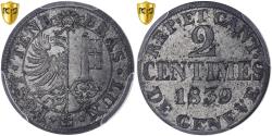World Coins - Canton of Geneva, 2 Centimes, 1839, Billon, PCGS, , KM:126