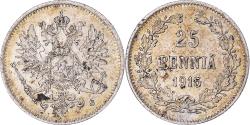 World Coins - Coin, Finland, Nicholas II, 25 Penniä, 1915, Helsinki, , Silver
