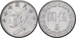 World Coins - Taiwan, 5 Dollars, 1981, Nickel,