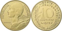 World Coins - Coin, France, Marianne, 10 Centimes, 1975, Paris, , Aluminum-Bronze