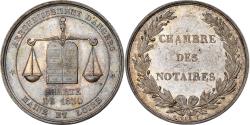 World Coins - France, Token, Notaires de l'Arrondissement d'Angers, 1830, Silver, Caqué