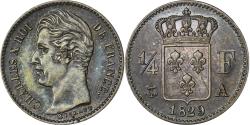 World Coins - France, Charles X, 1/4 Franc, 1829, Paris, Silver, , Gadoury:353